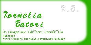 kornelia batori business card
